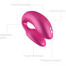 Вибратор для пар WE-VIBE CHORUS розовый SNHRSG3